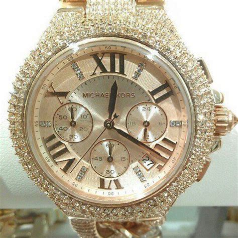 iced out michael kors watch